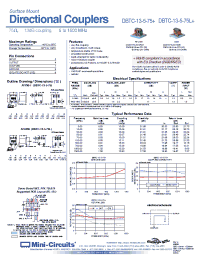 Datasheet DBTC-13-5-75+ manufacturer Mini-Circuits